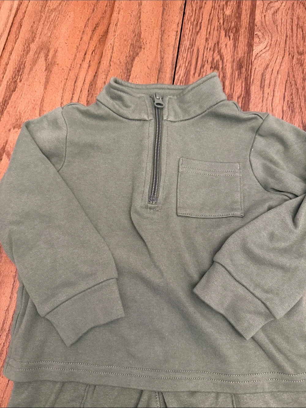 The Children's Place Olive Green Pullover Matching Set EUC SUPER SOFT